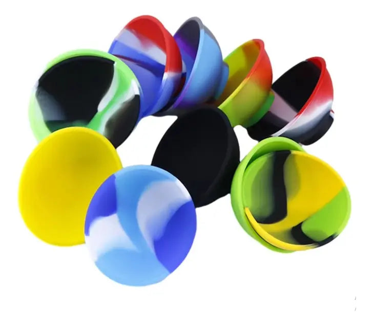 Kit Cuia de Silicone Mista de 68mm para Atacado com 10 Unidades