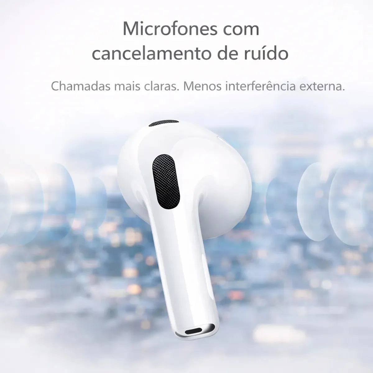Fone Ouvido Bluetooth 5.4 Sem Fio Estojo De Carregamento Anti Ruido A Prova Dagua Compatível Com Ios Samsung Galaxy Android Tws Wireless Air Premium Microfone Touch