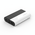 Power bank portátil 10000mAh preto e branco