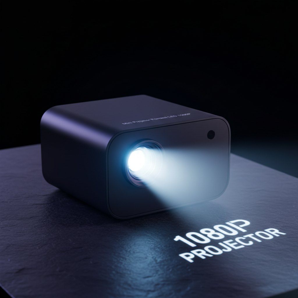 Mini Projetor Portátil LED 1080P