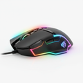Mouse gamer com iluminação RGB multicolorida