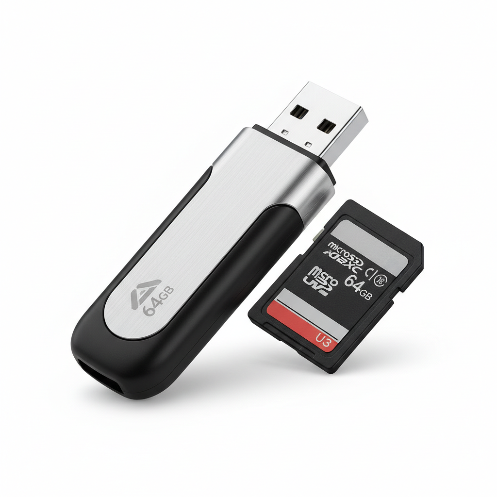Pendrive e Cartão de Memória 32GB a 128GB