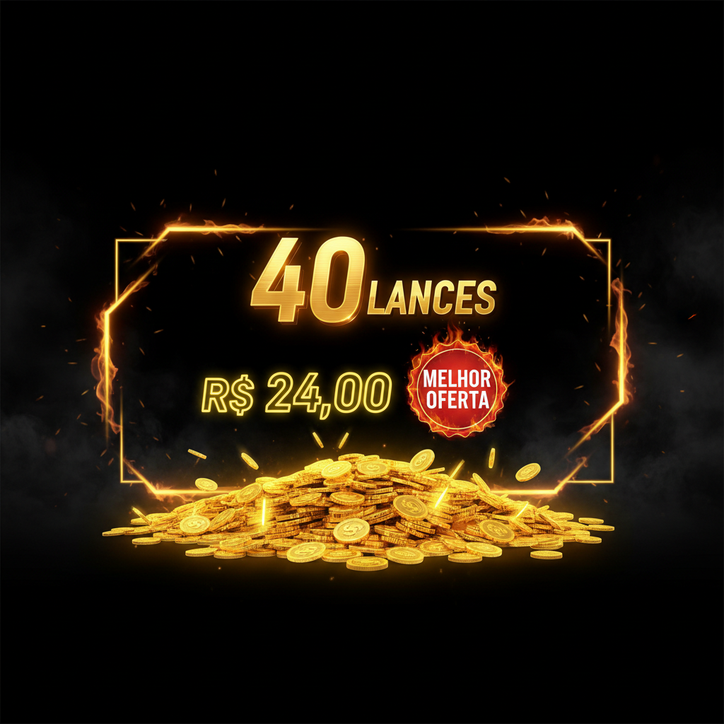 Pacote 40 Lances Premium MIX LEILÃO