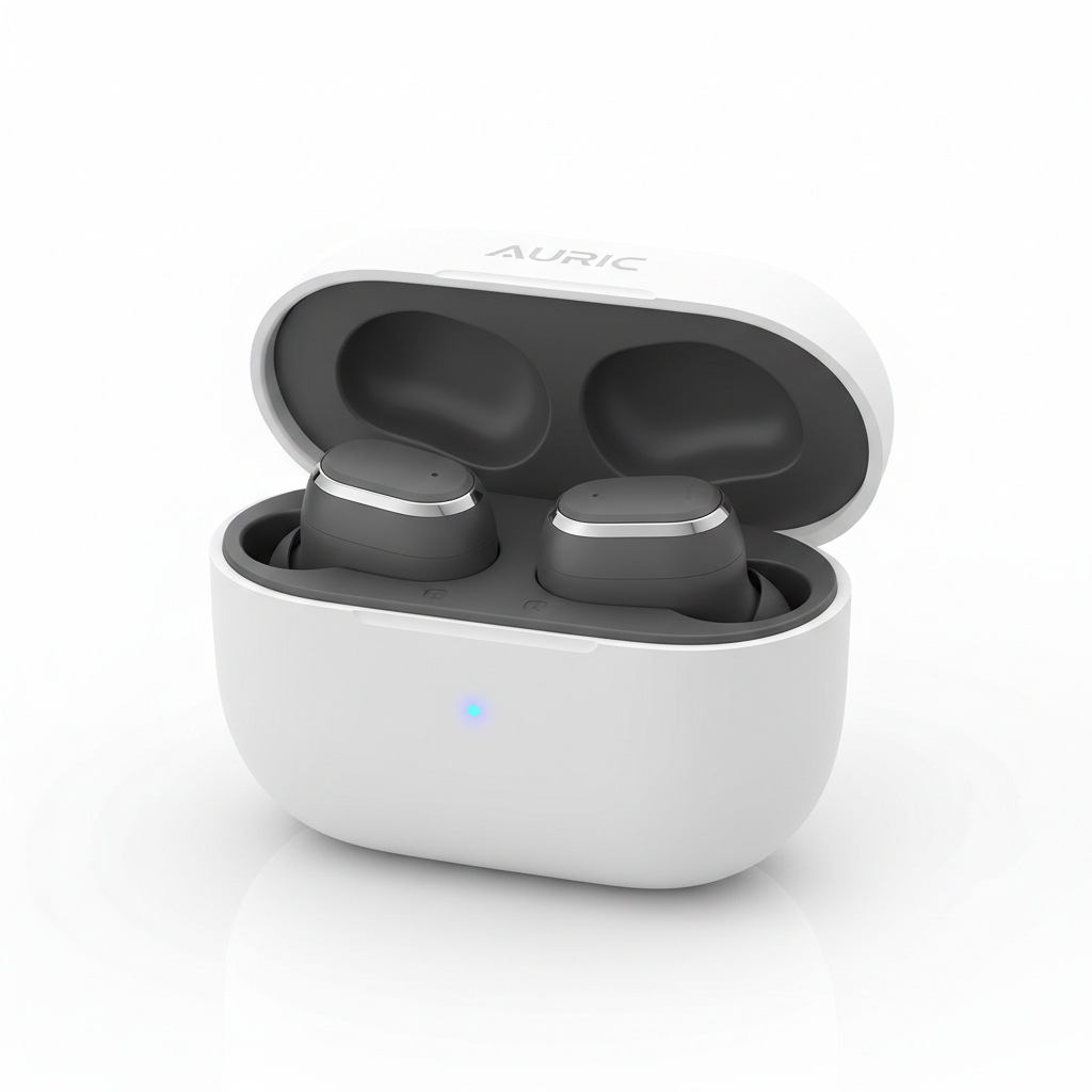 Fone bluetooth mini sem fio com estojo de recarga branco
