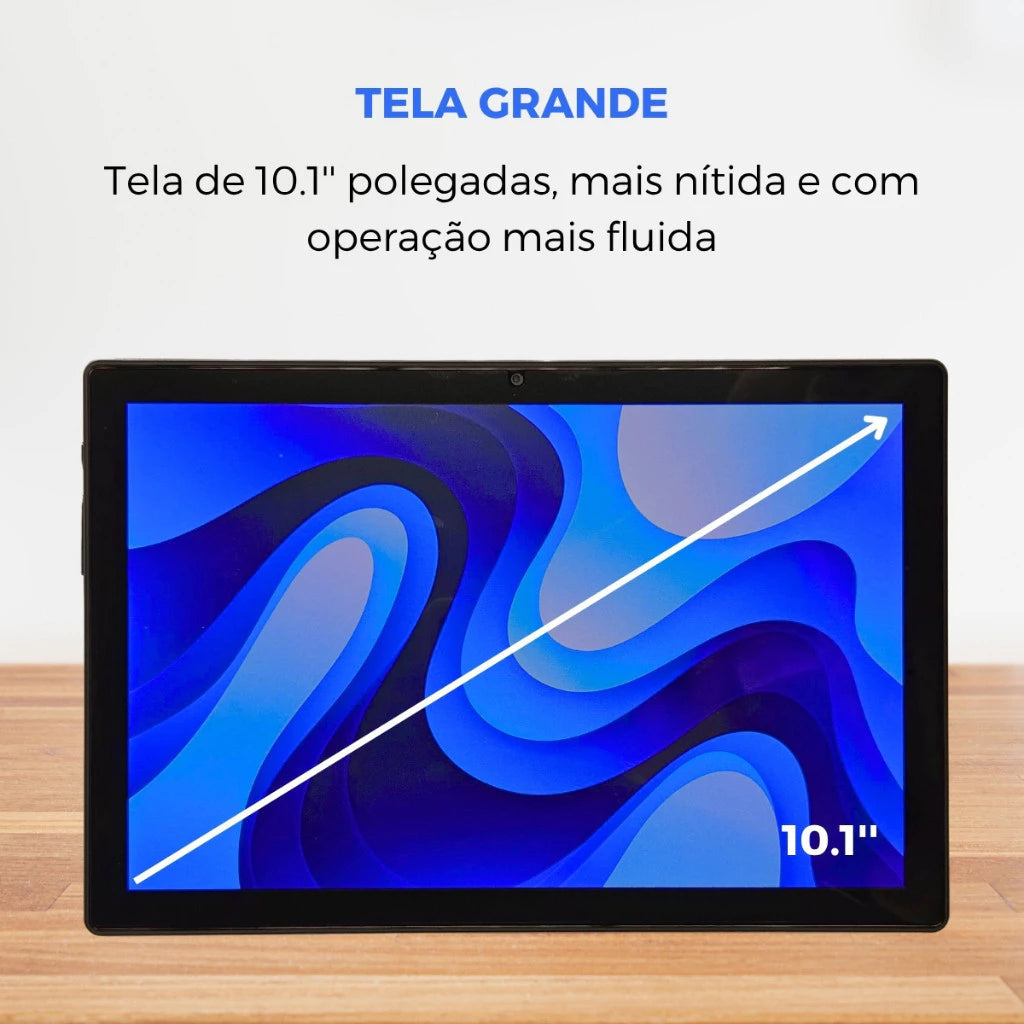 Tablet E1035 256gb Android 13 Dual SIM 12gb Ram Tela Full HD + Teclado e Capa Protetora